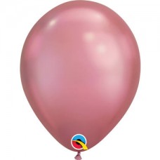 Chroom ballon roze
